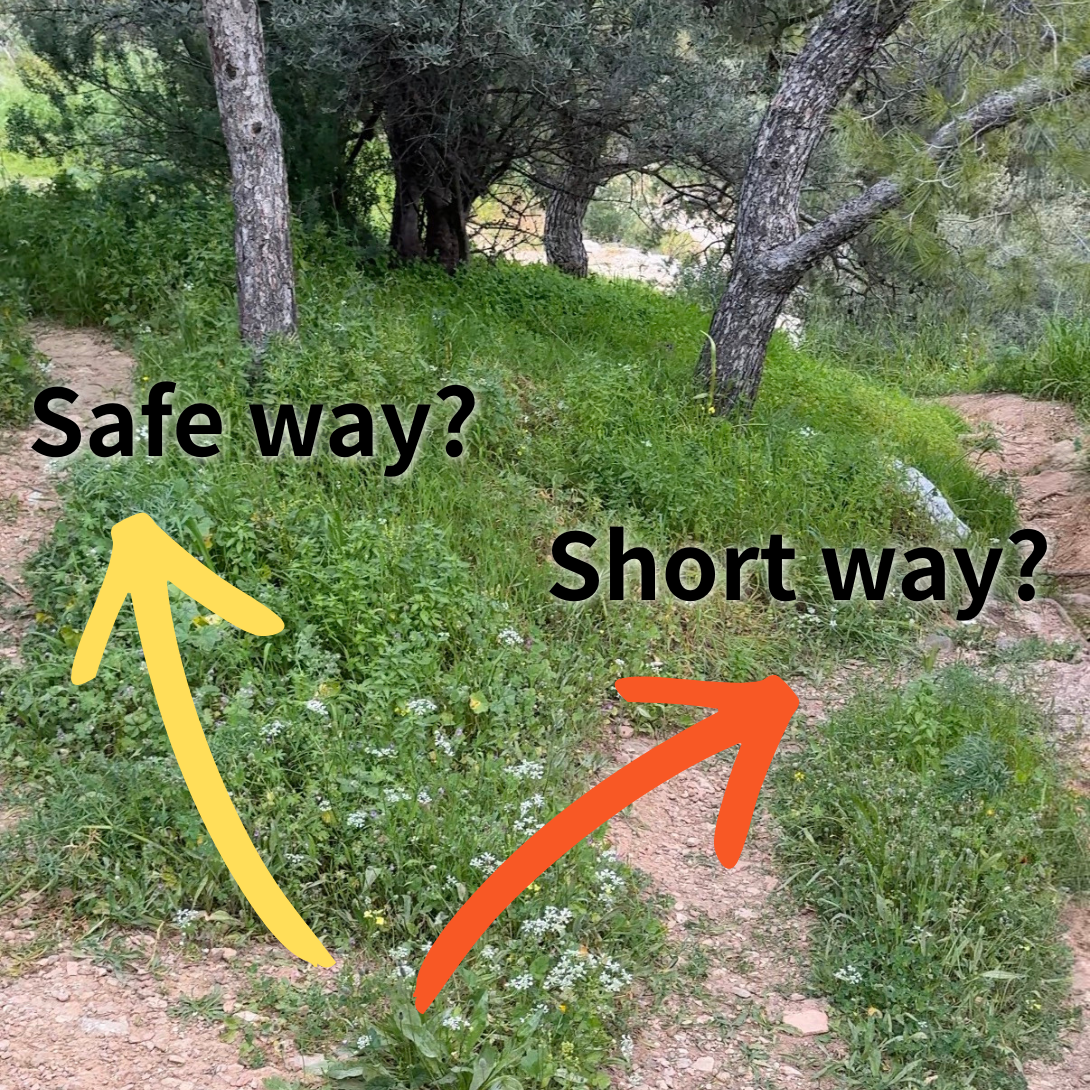Safe way? Short way?